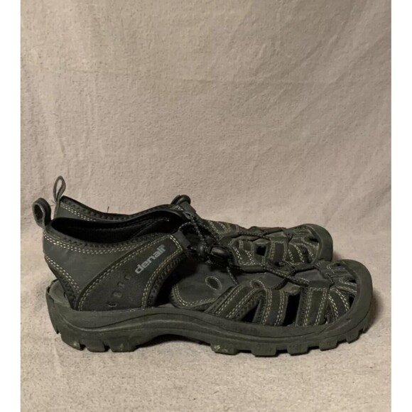 Denali Men's Sandals 7 Black Strainer-II Slip On Waterproof NM0552A‎ Hiking - Picture 1 of 13